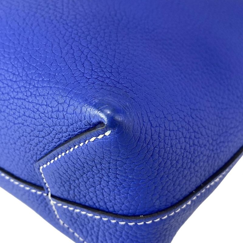 Hermes Tote Bag Cabas Serie 31 Blue Royal