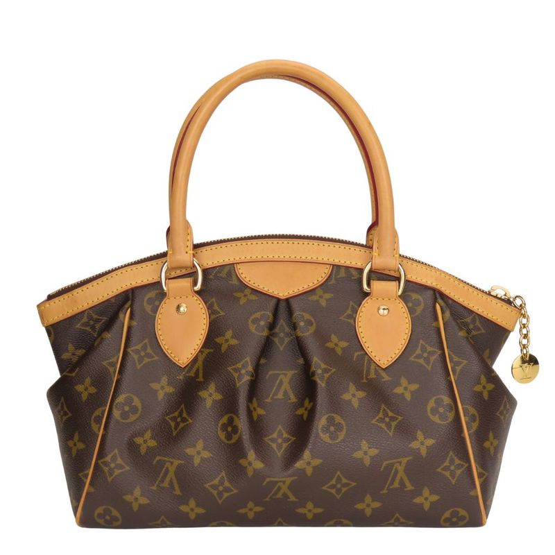 Louis Vuitton Handbag Tivoli PM M40143 Monogram Nubuck Brown LV Ladies Women