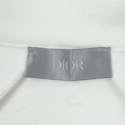 DIOR Homme 193j430a0631 Logo Patch Technical Cotton Jersey Track Jacket White