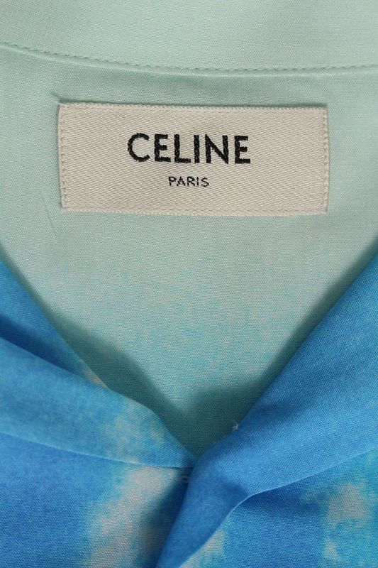 Celine 2c517357q Multicolor Short Sleeve Shirt Men 39