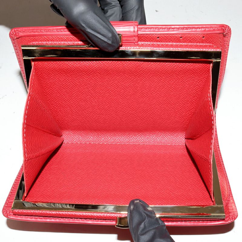 Louis Vuitton Epi Bifold Wallet With Coin Purse In Castilian Red Portefeuille