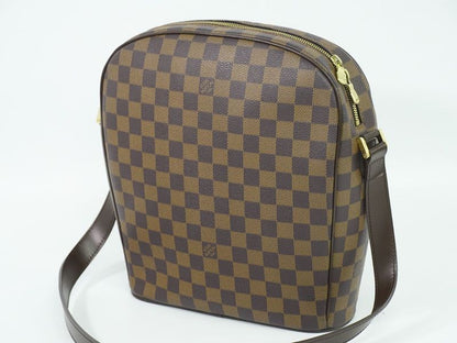 Authentic Louis Vuitton LV Ipanema GM Damier Ebène Shoulder Bag Brown N51292