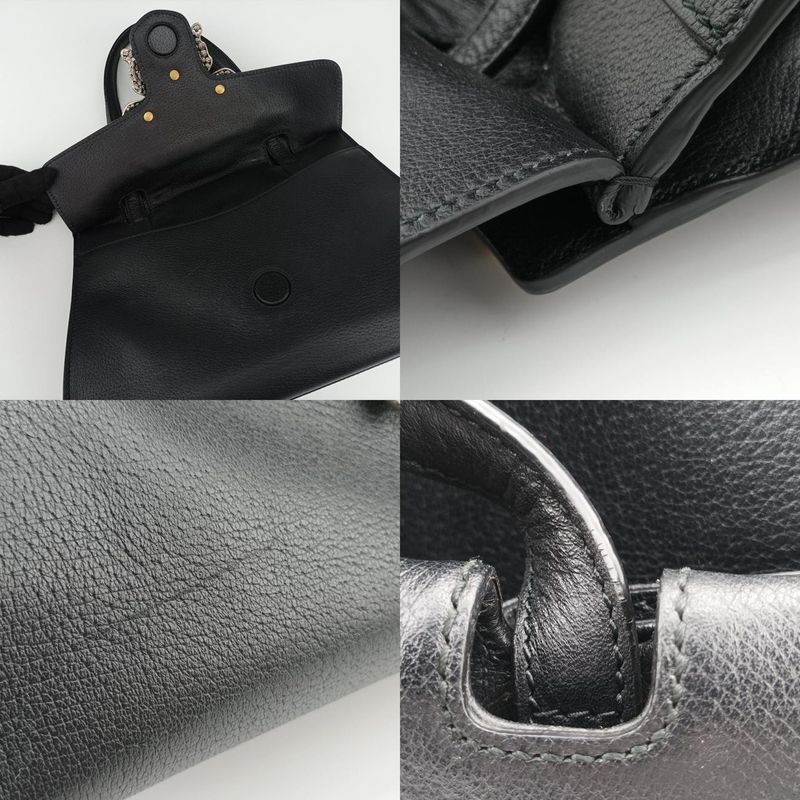 Gucci Crystal Butterfly Linea Totem Black X Green X Red X Multicolor Leather