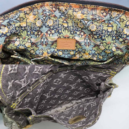 Louis Vuitton Bowery M95377 Monogram Denim Shoulder Tote Bag Gray
