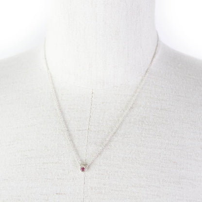Tiffany & Co Color Visa Yard Ag925 Pink Sapphire Necklace Pink