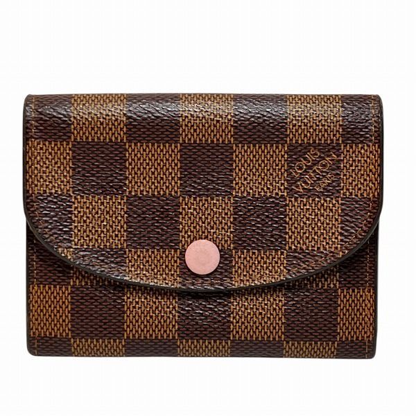 Louis Vuitton Damier Portmonnais Rosali N64423 Bifold Wallet For Women