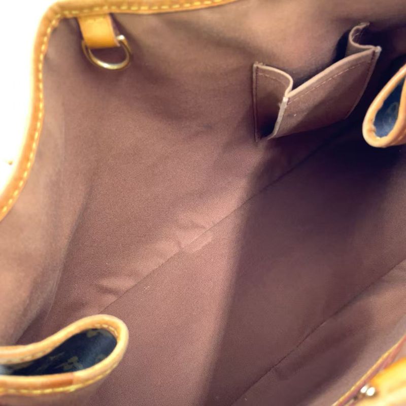Louis Vuitton Batignolles Orizontal Monogram Leather × PVC Brown Shoulder Bag