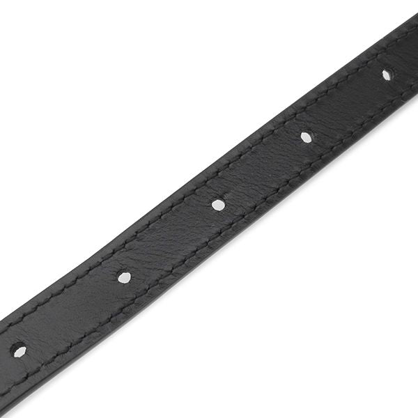 Gucci 2way Bag Double G Plate Leather Black Silver Hardware Black Shoulder