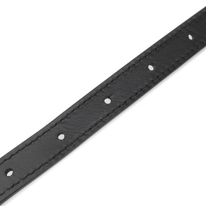 Gucci 2way Bag Double G Plate Leather Black Silver Hardware Black Shoulder