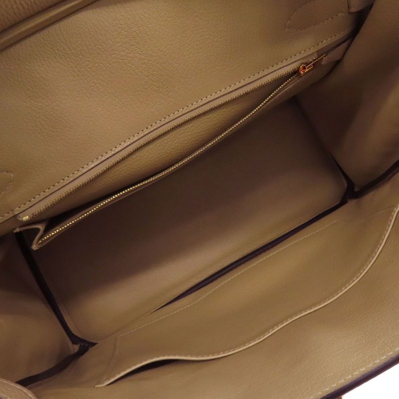 Hermes Birkin 30 Trench Gold Hardware Handbag Taurillon Women