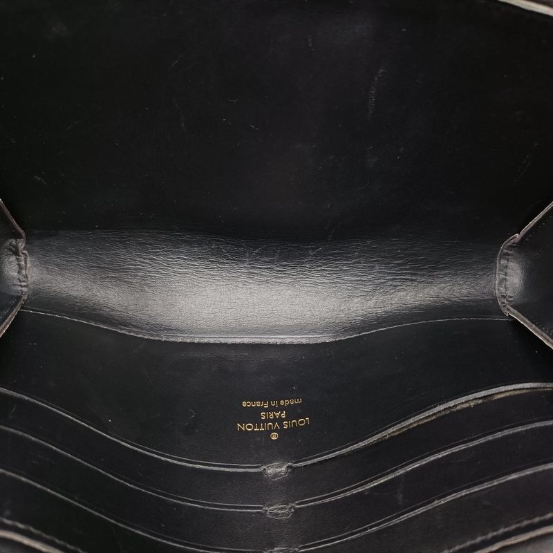 Louis Vuittonportefeuille Twisted Chain Wallet Black And Brown And White PVC