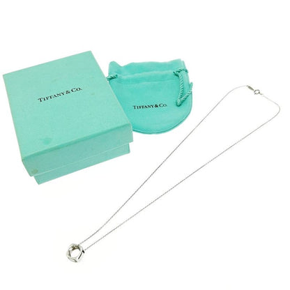 Tiffany & Co Silver Love Square Necklace 2.6g 925 Engraved 457122 Necklace