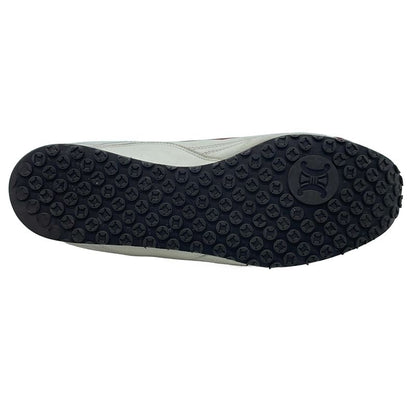 Celine 2002 World Cup Model Triomphe Embroidered Driving Shoes White 36