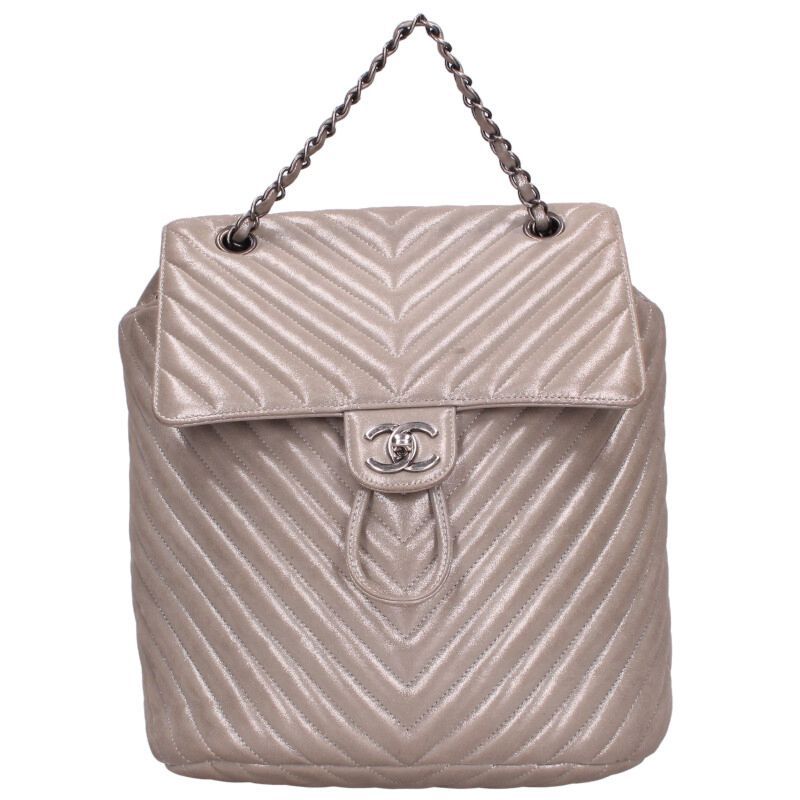 Chanel Chevron Matelasse Lambskin Backpack Women