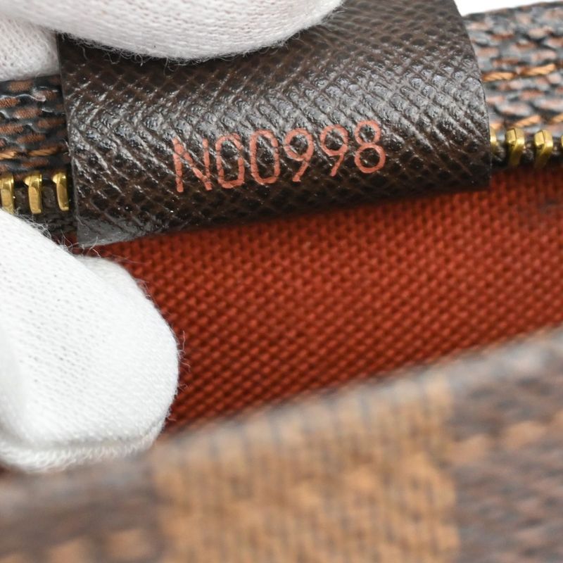 Louis Vuitton Handbag Trousse Makeup Pouch Damier Ebène N51982 70fa257