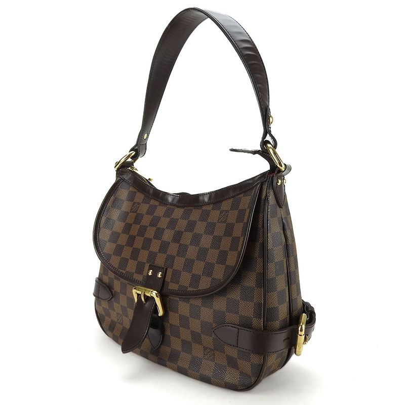 Louis Vuitton Handbag Highbury N51200 Damier Canvas Brown Gold Hardware