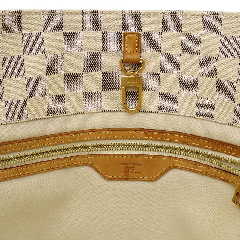 Louis Vuitton Damier Azure Platins Soleil Cabas PM Tote Bag Shoulder Bag Semi