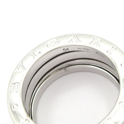Bvlgari Ring 54 B-zero1 3 Band Ring 18K White Gold X Diamond Demi-pave Diamonds