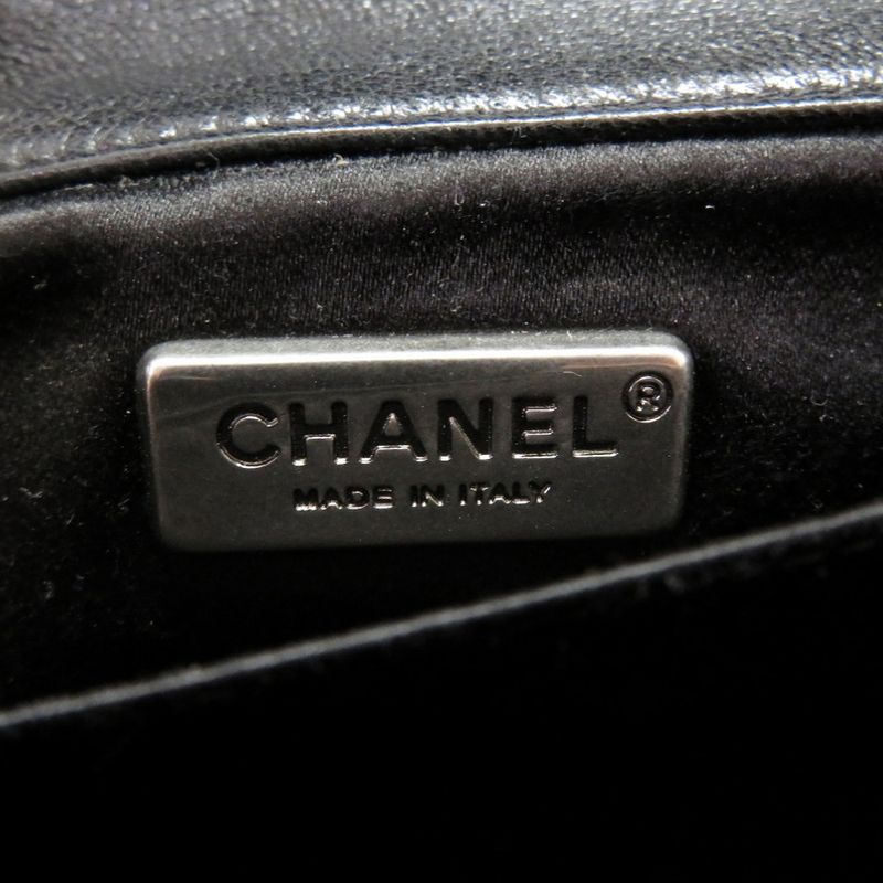 Chanel Around The World Evening Matelasse Lambskin Black Earth 18 Handbag Coco