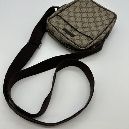 Gucci 122754 Shoulder Bag GG Supreme Brown Beige Ladies Men Fashion Vintage