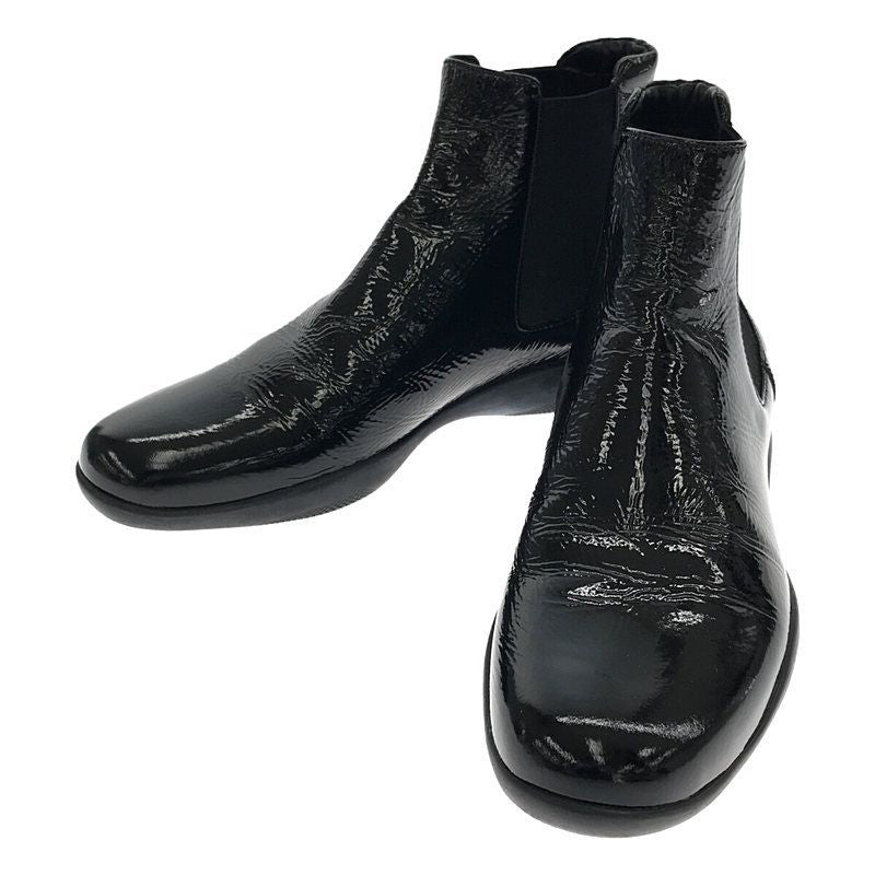 Prada Sport - Enamel Side Gore Short Boots - 35 - Black - Women