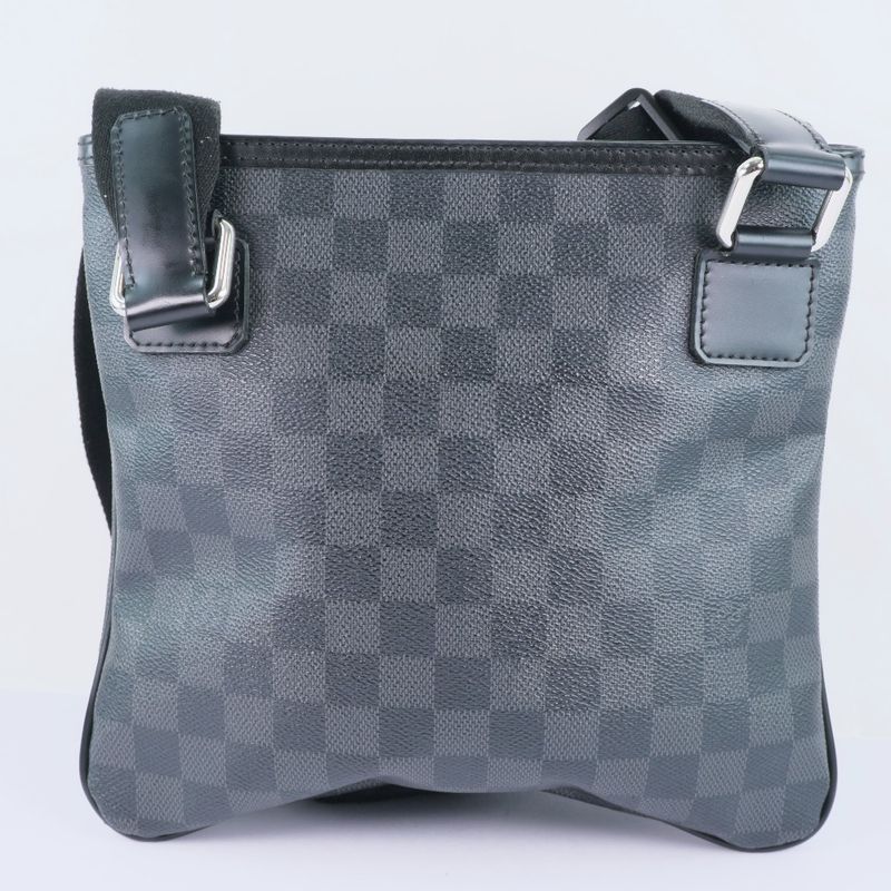 Louis Vuitton Thomas N58028 Damier Graphite Canvas Black Vi3171 Unisex Shoulder