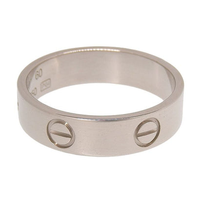 Cartier Love Ring 18K White Gold 750 White Gold #60 Equivalent To #20 Rings