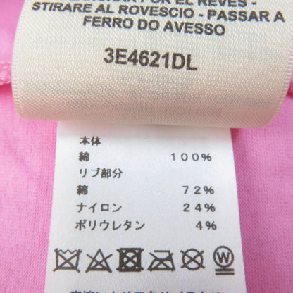 Hermes 23SS 3e4621dl Cartouche Cotton Mock Neck Short Sleeve T-shirt Pink 34