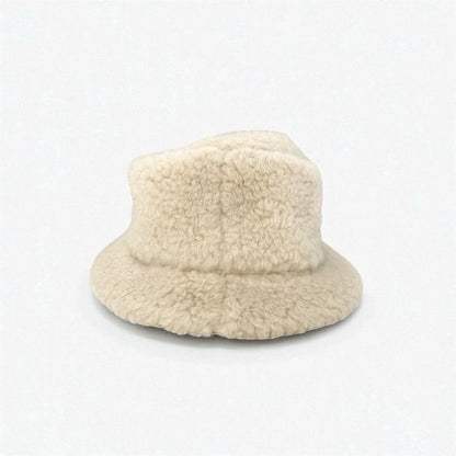 Celine Hat Cashmere Beige Triomphe Logo Bucket