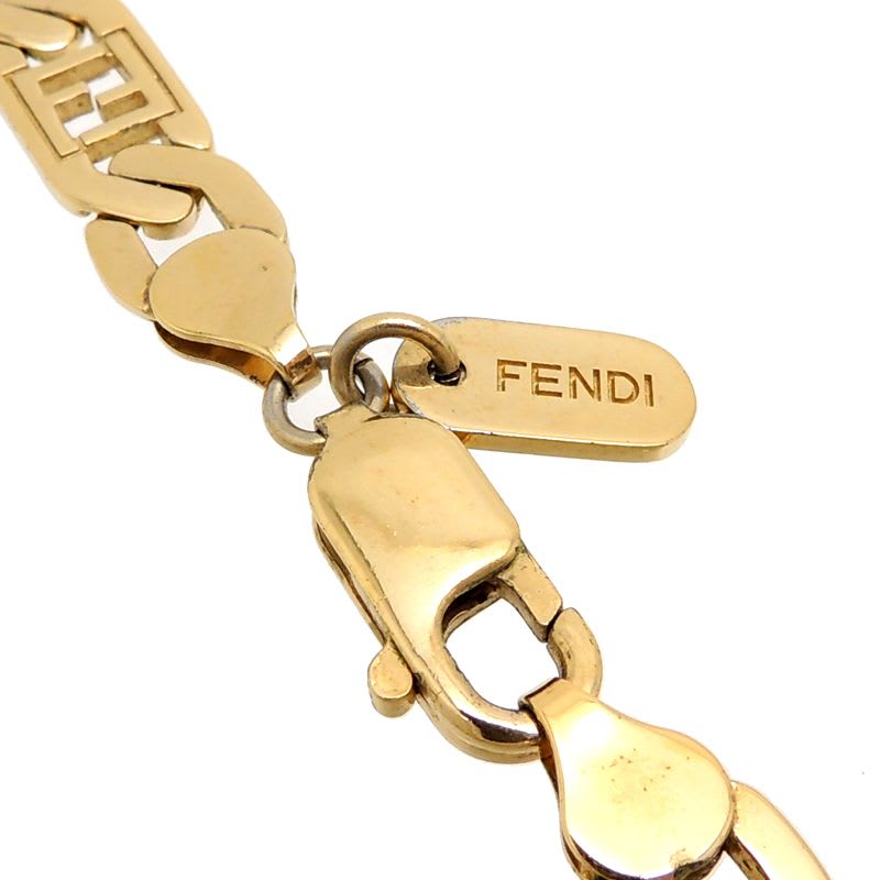 Fendi 21 Logo Ring Necklace