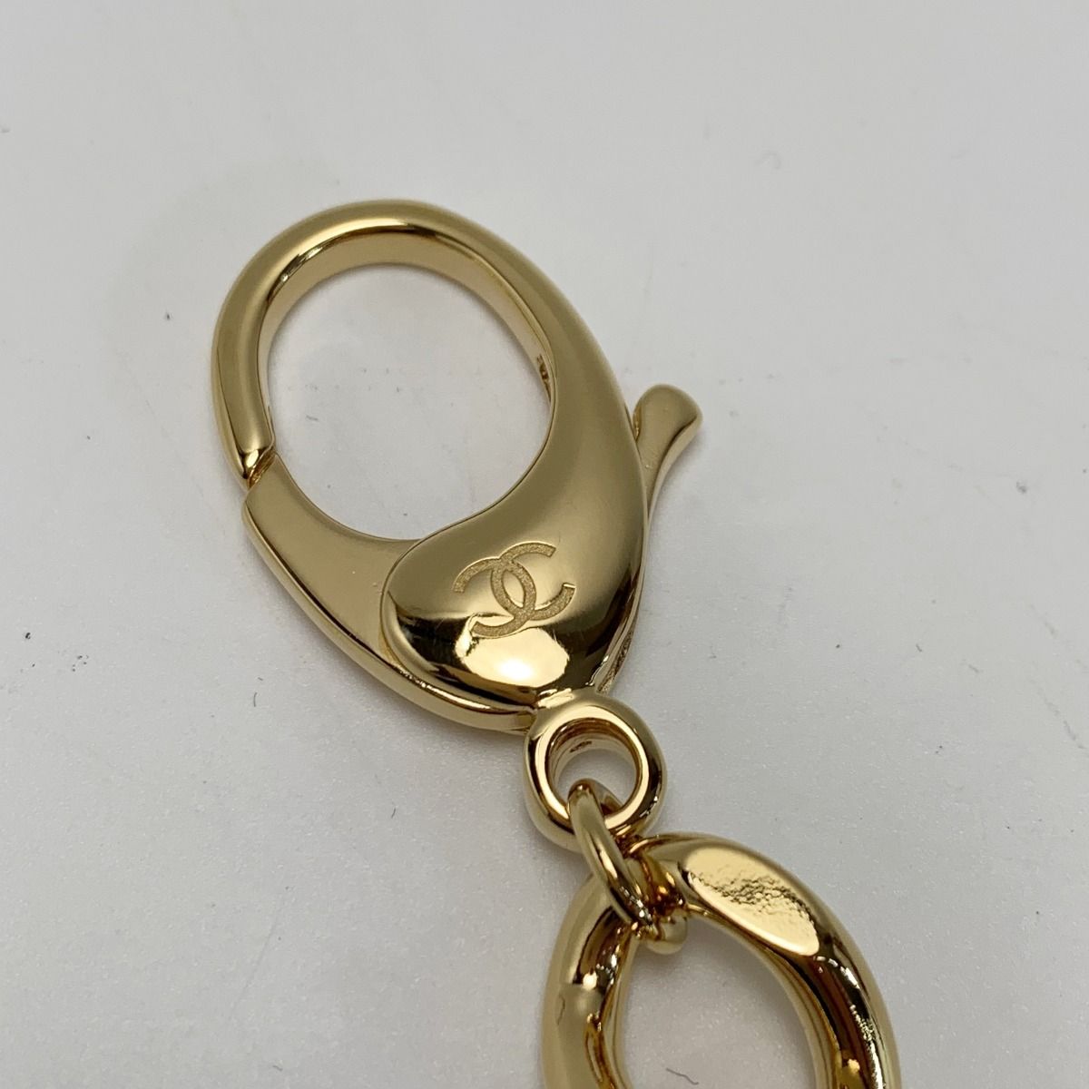 Chanel B24c Coco Mark Pink Fur Key Holder Charm