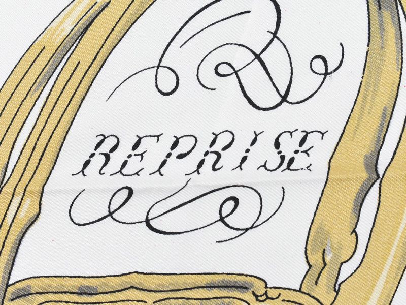 Authentic Hermes Scarf Carré 90 Reprise Riding Landscape Scarf Shawl Bandana