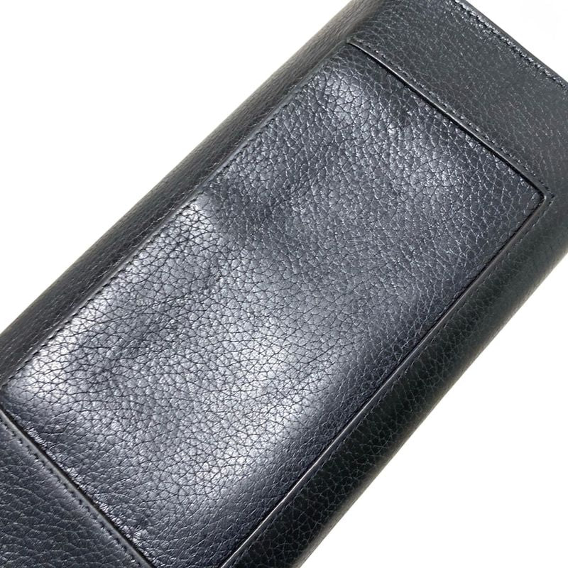 Celine Long Wallet - Black Leather