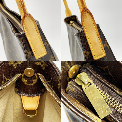 Louis Vuitton Monogram Looping M51145 Brown Handbag Ladies Gold Hardware