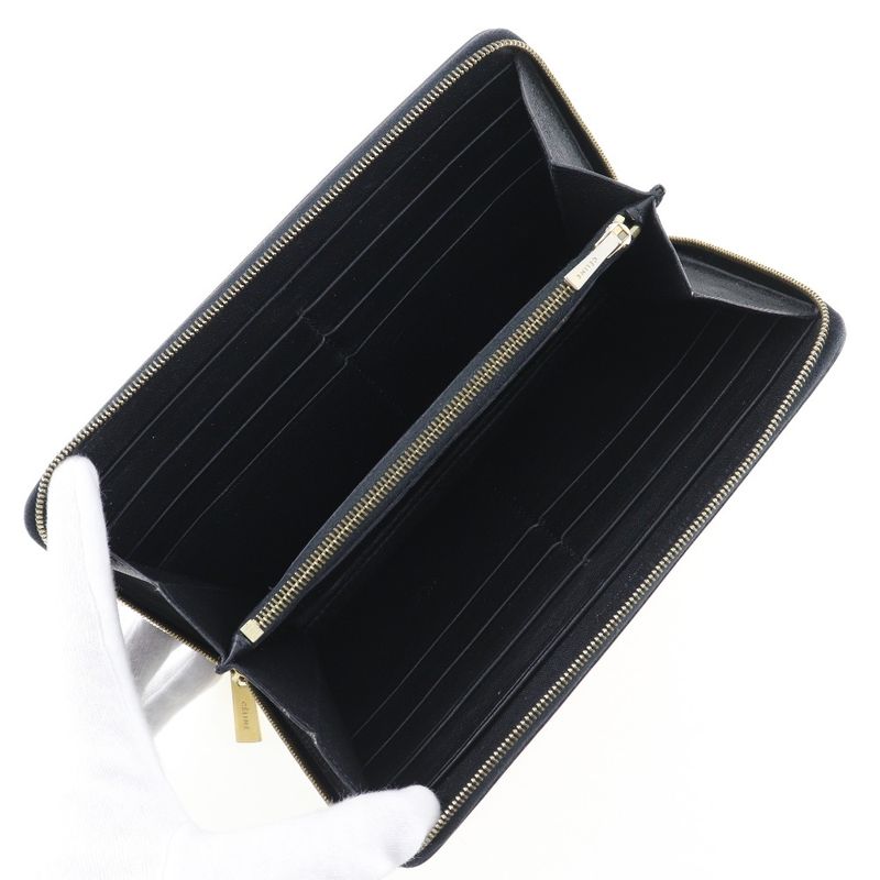 Celine Round Zipper Enamel Ladies Long Wallet