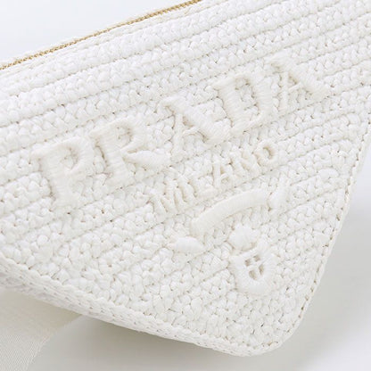 Prada 1bh190 Crossbody Shoulder Bag Raffia Women