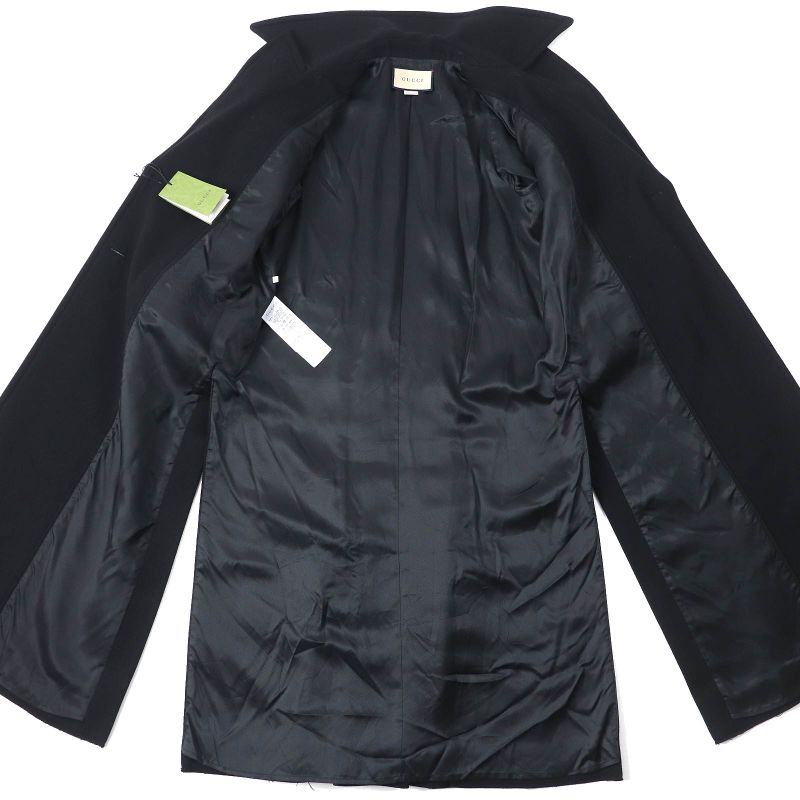 Gucci 22SS 669523 Wool Logo Gold Button Back Pleats Seventh Sleeve Double