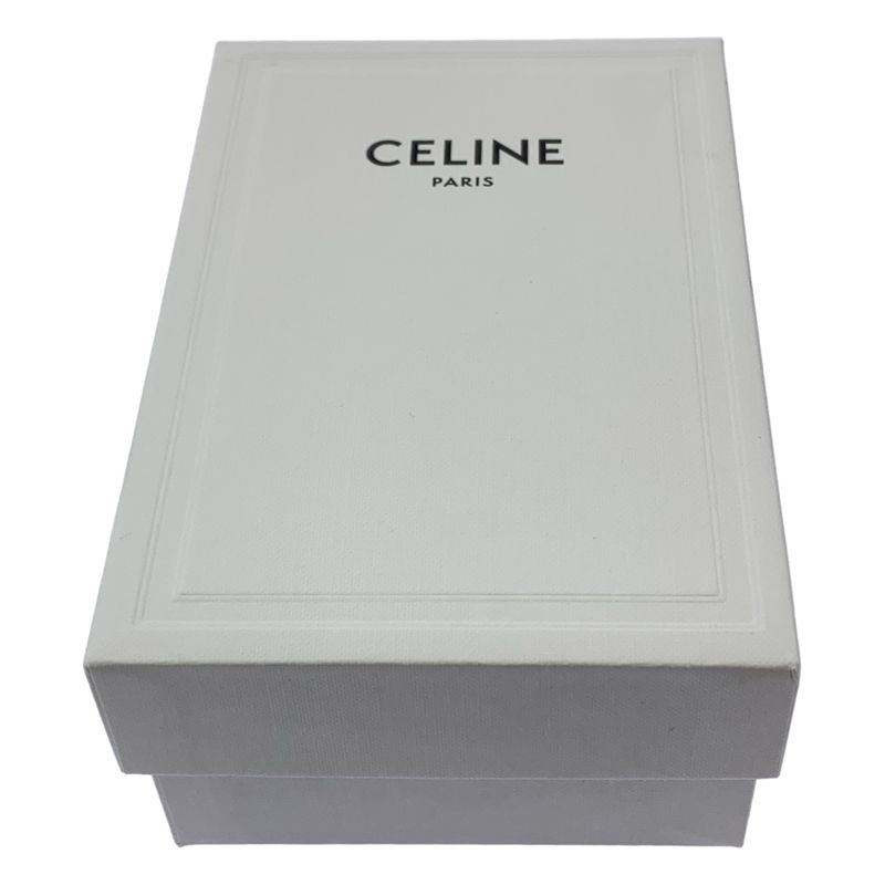 Celine - Leather Triomphe Leopard Compact Wallet - Dark Brown - Women's