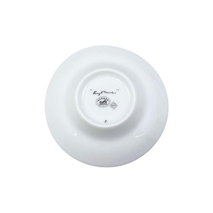 Hermes Teacup Rhythm Asian Teacup and Saucer with Lid H Logo Green White Hermes