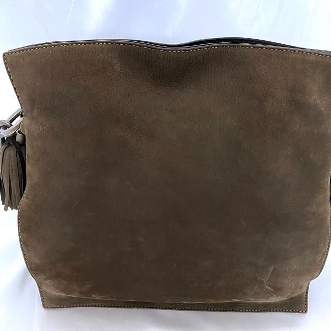 Loewe Drawstring Shoulder Bag Flamenco 30 Brown Anagram