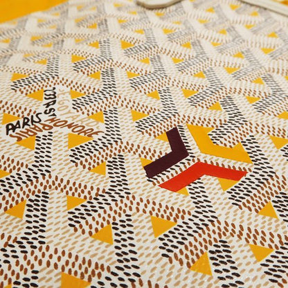 Goyard Poitiers Cles Levois 2WAY Bag Mini Pvc×leather White Yellow Similar