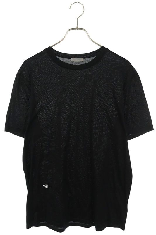 Dior 633j654b0039 BEE Embroidered Crew Neck T-shirt Men's L