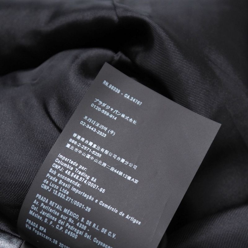 Prada Dress Size 42 Different Material Sleeveless Tucked Midi Flared Wool Made