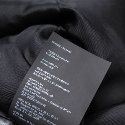 Prada Dress Size 42 Different Material Sleeveless Tucked Midi Flared Wool Made