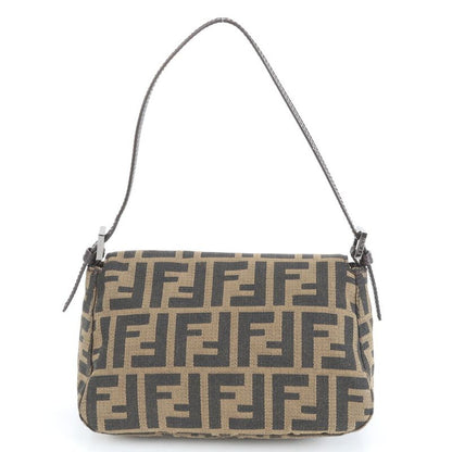 Fendi Zucca Mamma Bucket Baguette Leather Shoulder Bag Shoulder One Shoulder