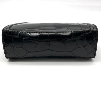 Gucci Croco Logo 2-Way Mini Shoulder Bag Black