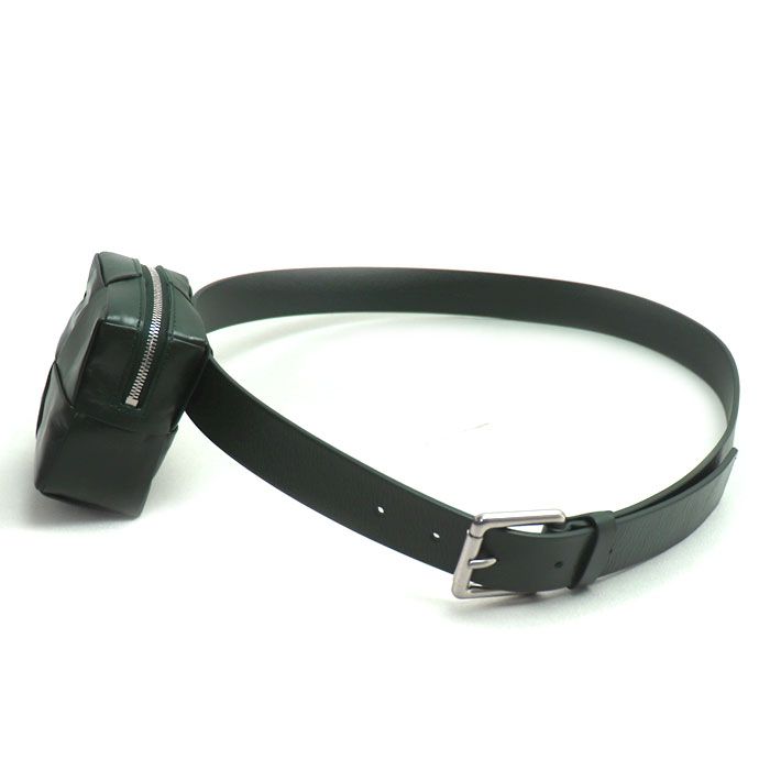Bottega Veneta Bottega Veneta Intrecciato Leather Belt Bag Waist Bag Dark Green