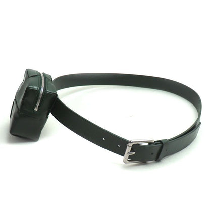 Bottega Veneta Bottega Veneta Intrecciato Leather Belt Bag Waist Bag Dark Green