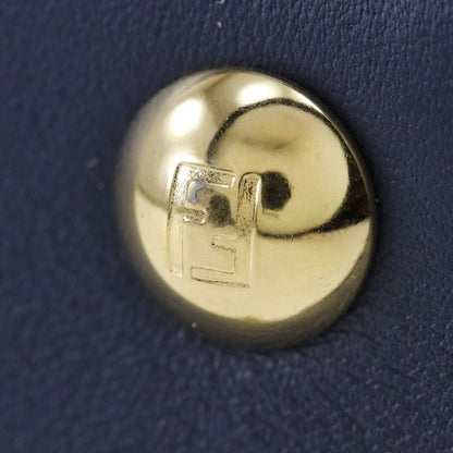 Fendi Peekaboo 2WAY Shoulder 8bn290 Canvas And Calf White/navy Blue Ladies