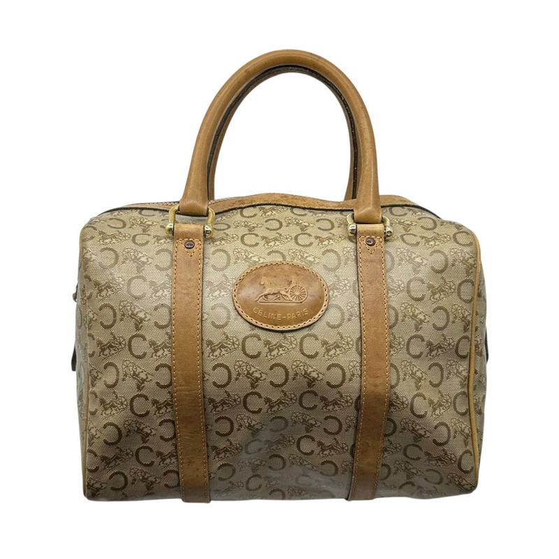 Celine C Macadam Handbag C Macadam Handbag Beige Vintage Old Mini Boston